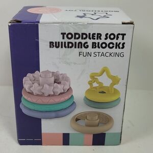 Starry Fun Soft Building Blocks - Pastel Stacking Toy